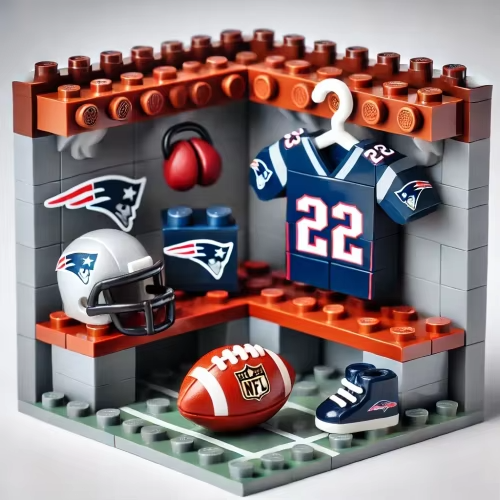 NFL Teams Custom Building Blocks Creative Peripheral Gift Model Toy Mini Changing Room Professional Football League Teams DDT HLP HLPHUONG
