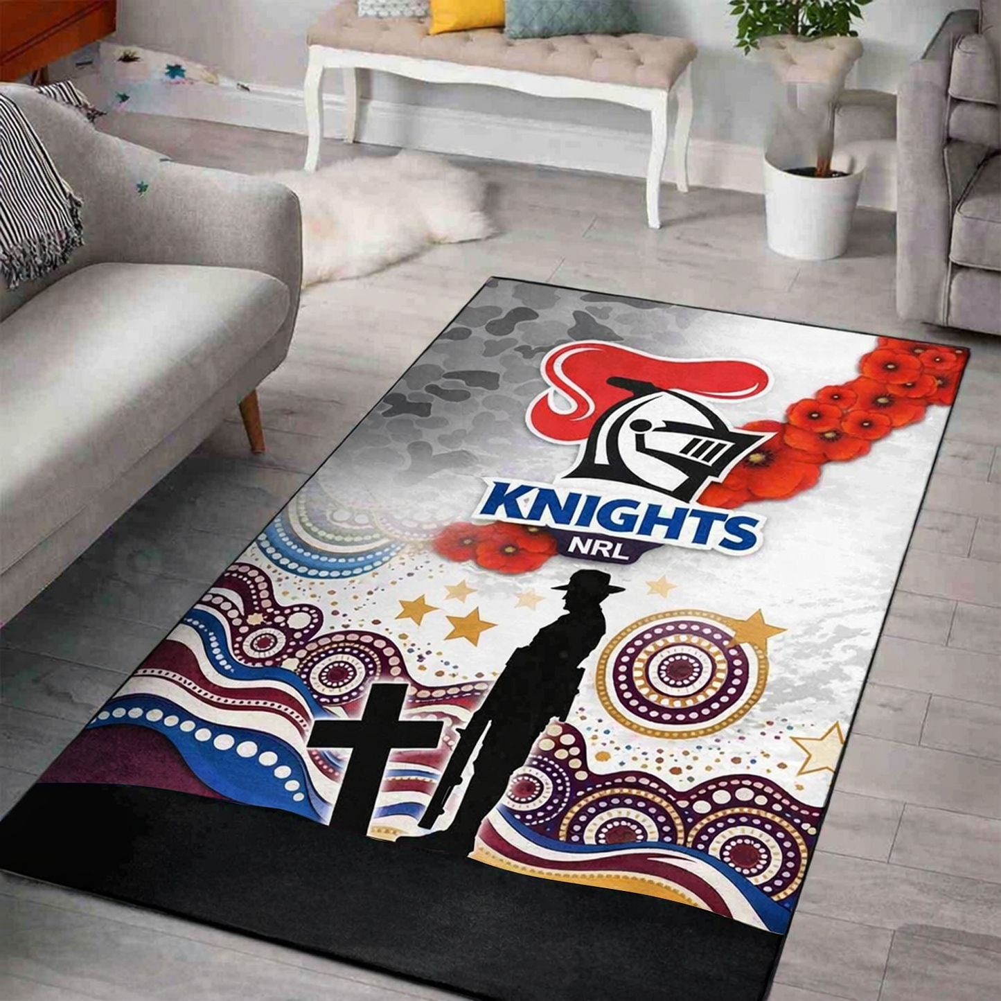 NEW x NRL Anzac Day Living Room And Bedroom Rug Limited Edition DatND DVT