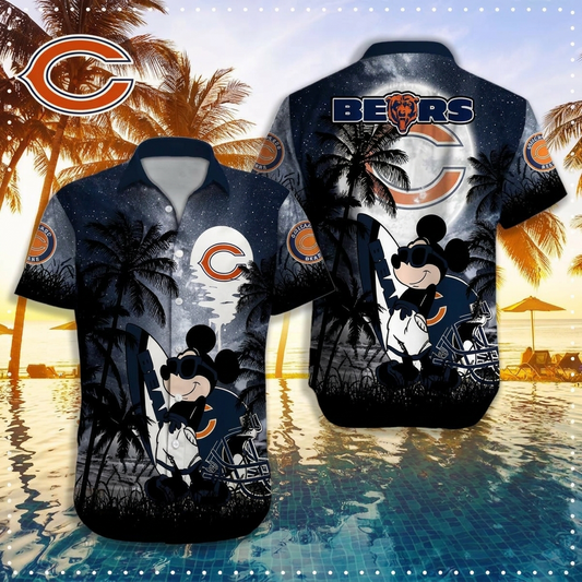 NFL X CHI MK Tropical Trees Hawaiian Shirt HLP 070526 LBN