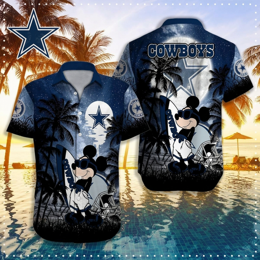 NFL X DAL MK Tropical Trees Hawaiian Shirt HLP 070526 LBN