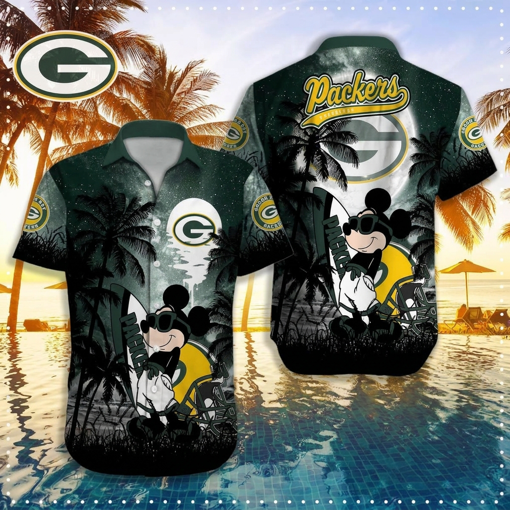 NFL X GB MK Tropical Trees Hawaiian Shirt HLP 070526 LBN