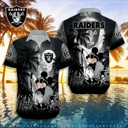 NFL X LV MK Tropical Trees Hawaiian Shirt HLP 070526 LBN