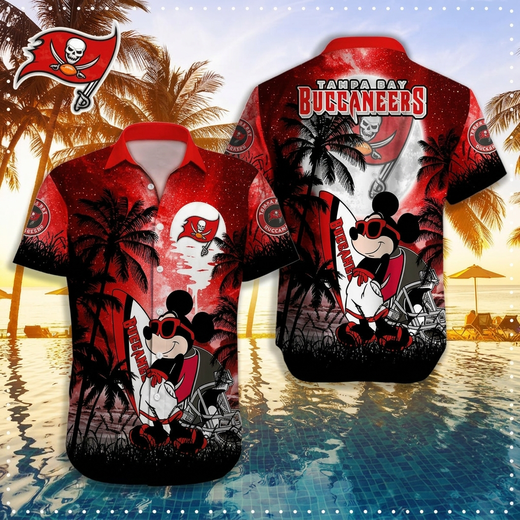 NFL X TB MK Tropical Trees Hawaiian Shirt HLP 070526 LBN