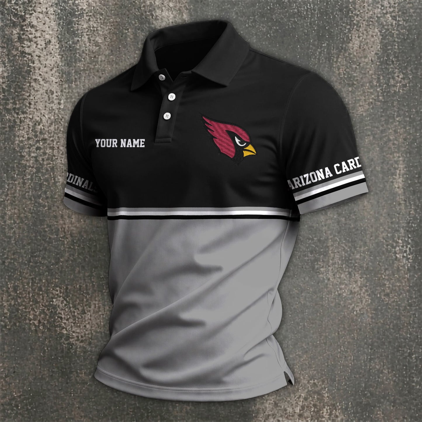 NFL x ARI Custom Name Premium Polo Shirt HLP 040526 HLPHUONG
