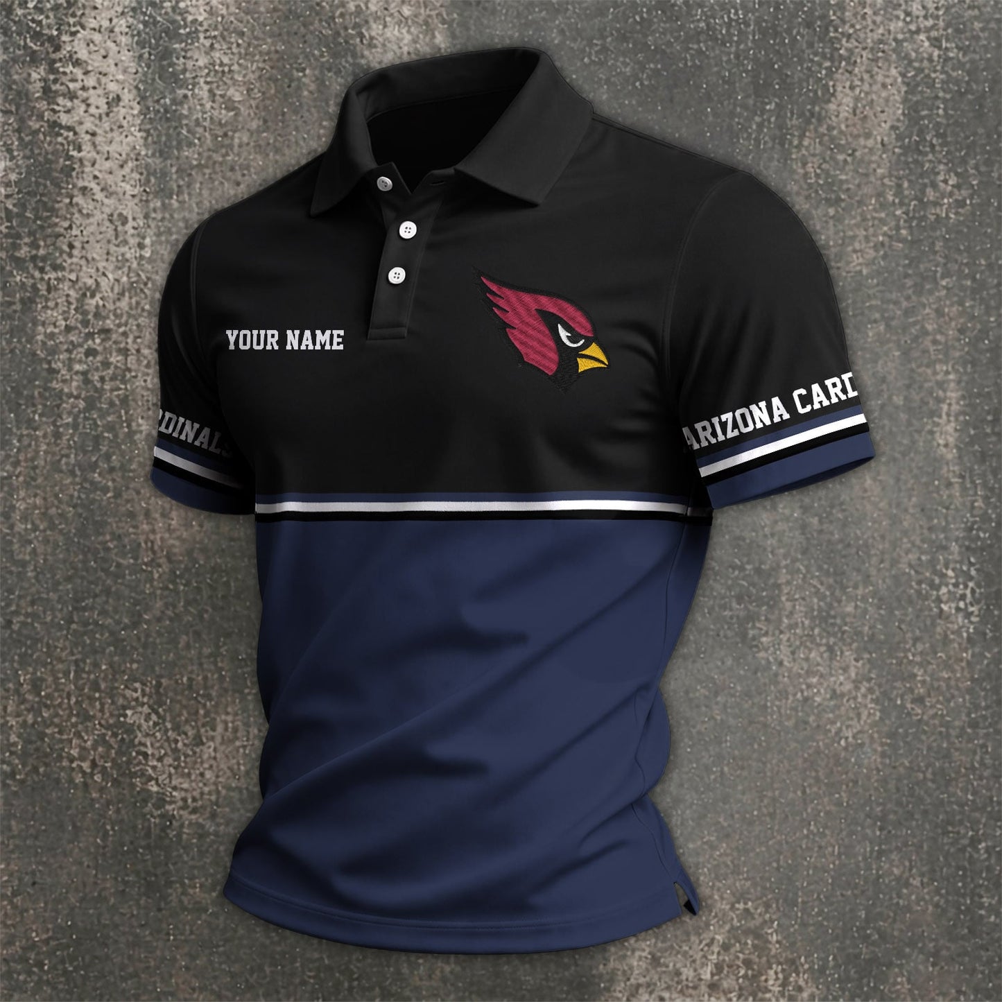 NFL x ARI Custom Name Premium Polo Shirt HLP 040526 HLPHUONG
