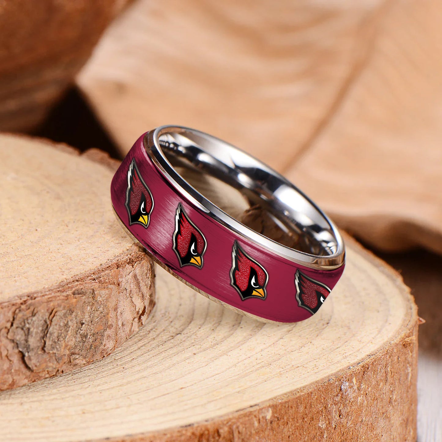 NFL x ARI Silver Tungsten Ring HLP 040526 LBN