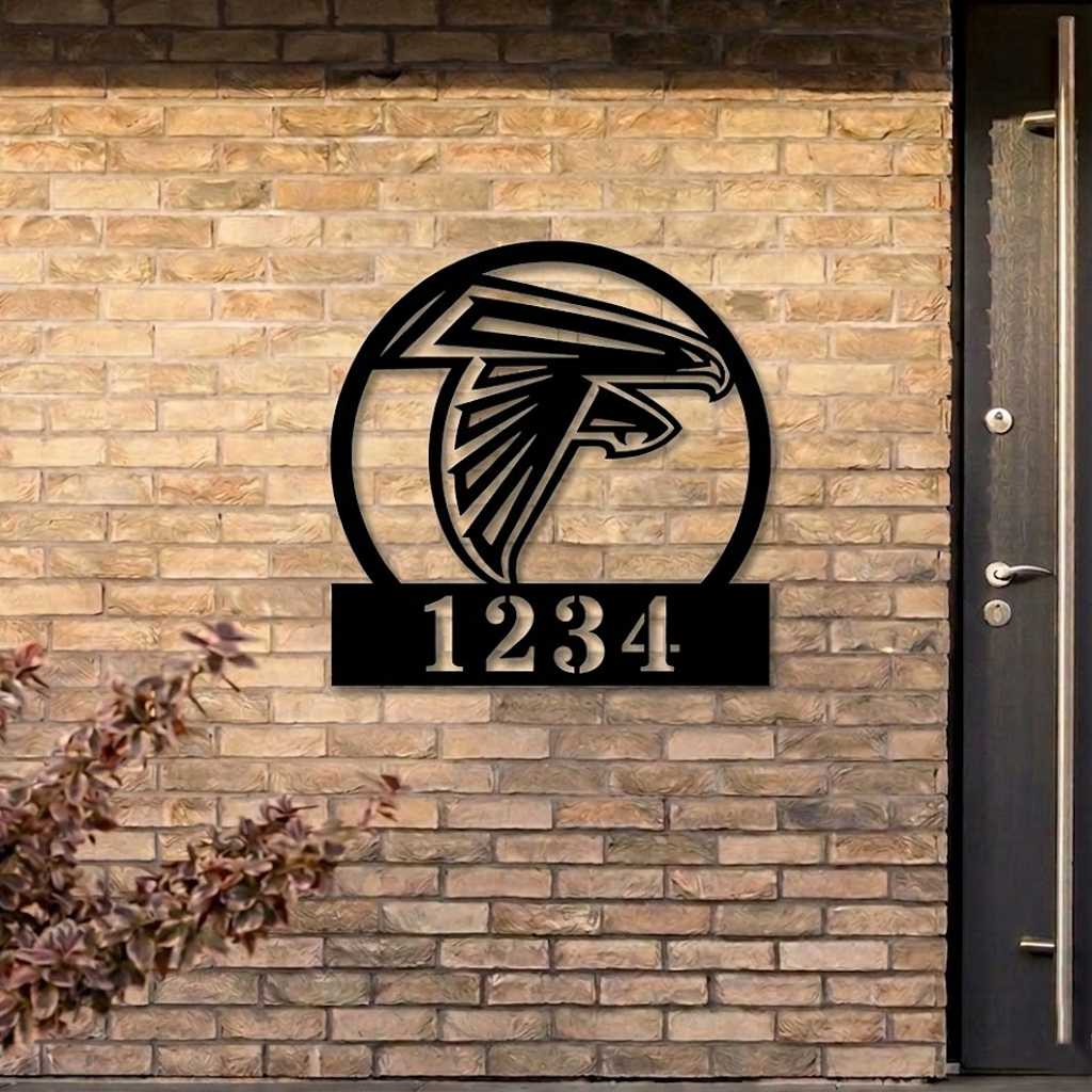 NFL x ATL Custom Address Metal Sign HLP 40526 HLPHUONG