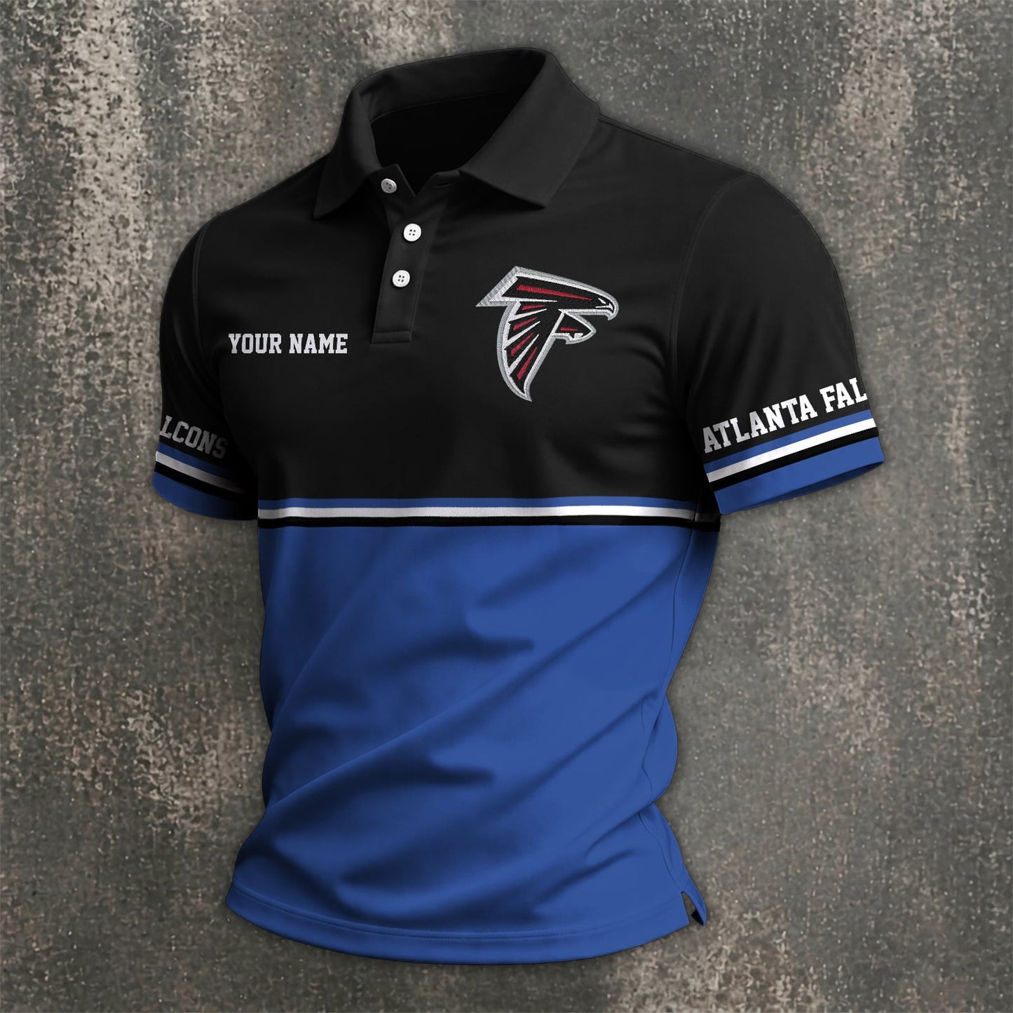 NFL x ATL Custom Name Premium Polo Shirt HLP 040526 HLPHUONG