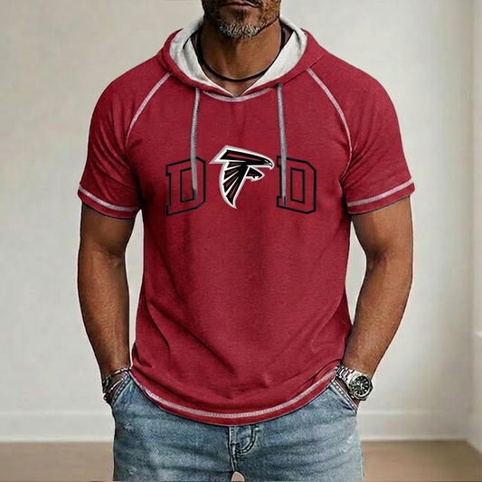 NFL x ATL Dad Hooded Short Sleeve Shirt HLP 280426 LBN
