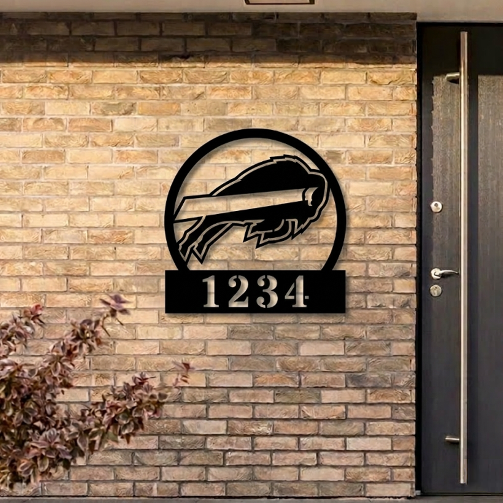 NFL x BUF Custom Address Metal Sign HLP 40526 HLPHUONG