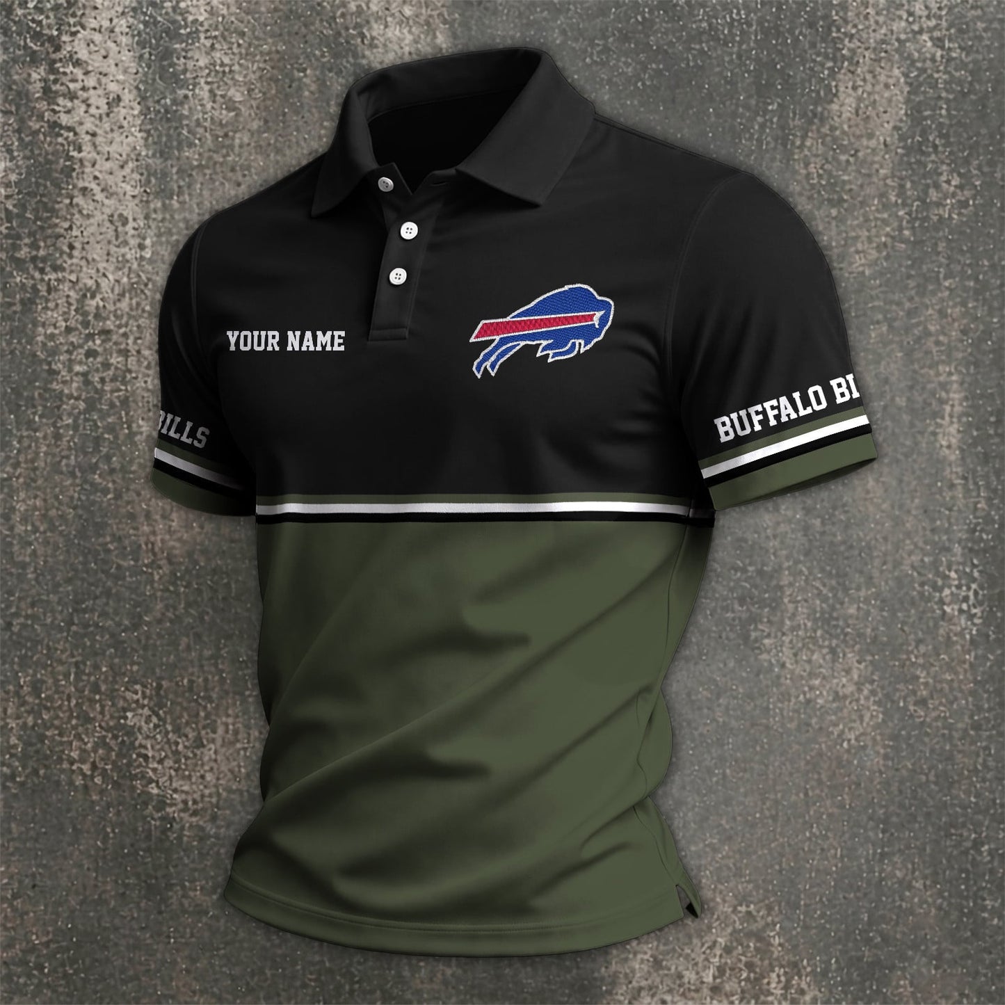NFL x BUF Custom Name Premium Polo Shirt HLP 040526 HLPHUONG