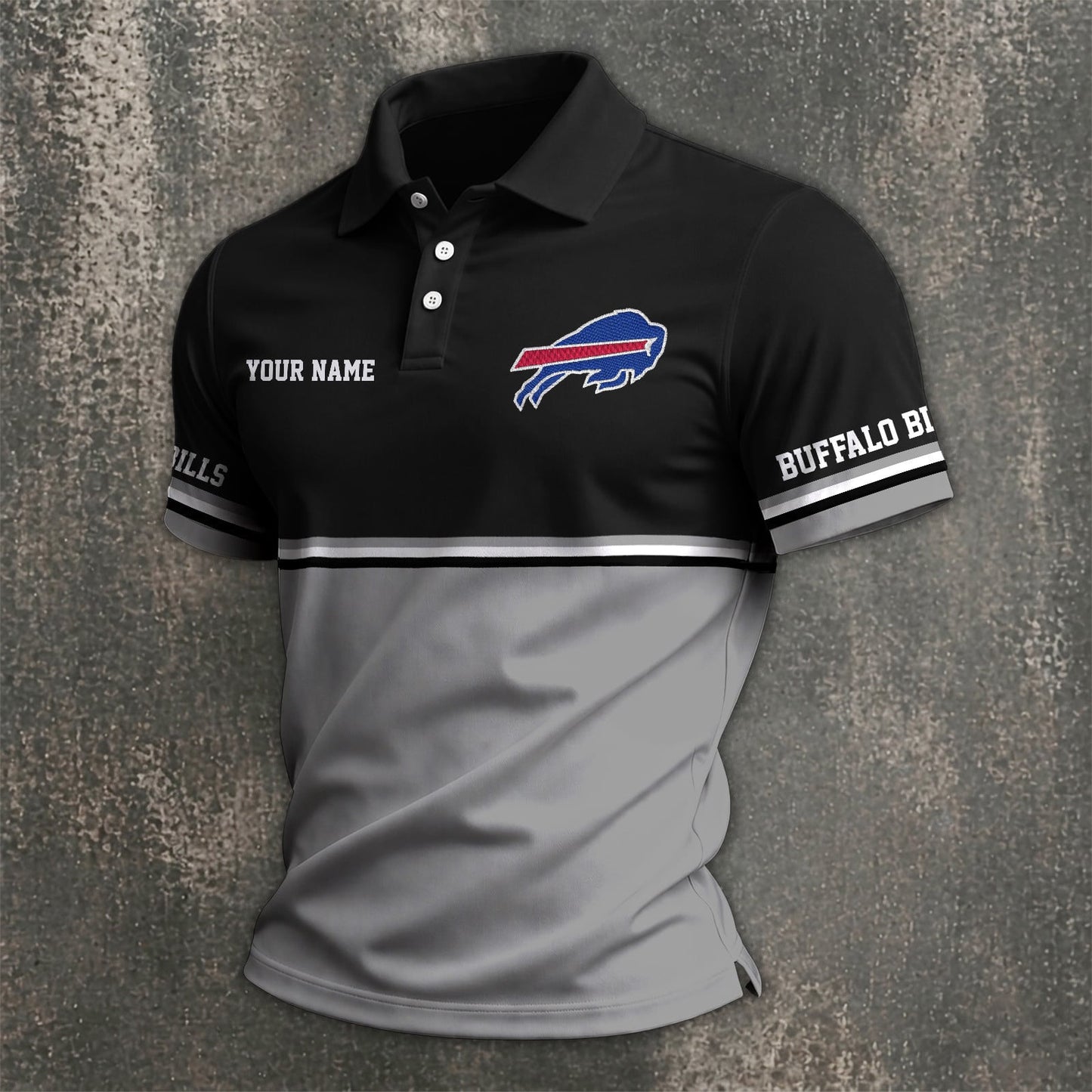 NFL x BUF Custom Name Premium Polo Shirt HLP 040526 HLPHUONG