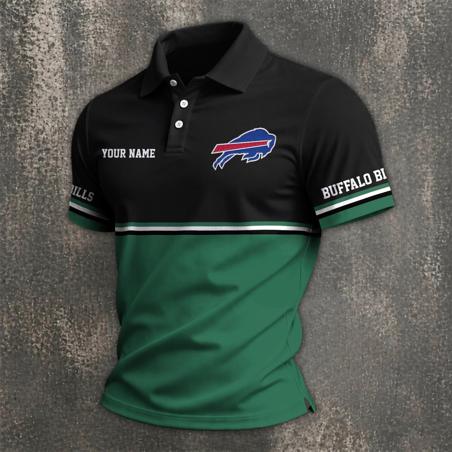 NFL x BUF Custom Name Premium Polo Shirt HLP 040526 HLPHUONG