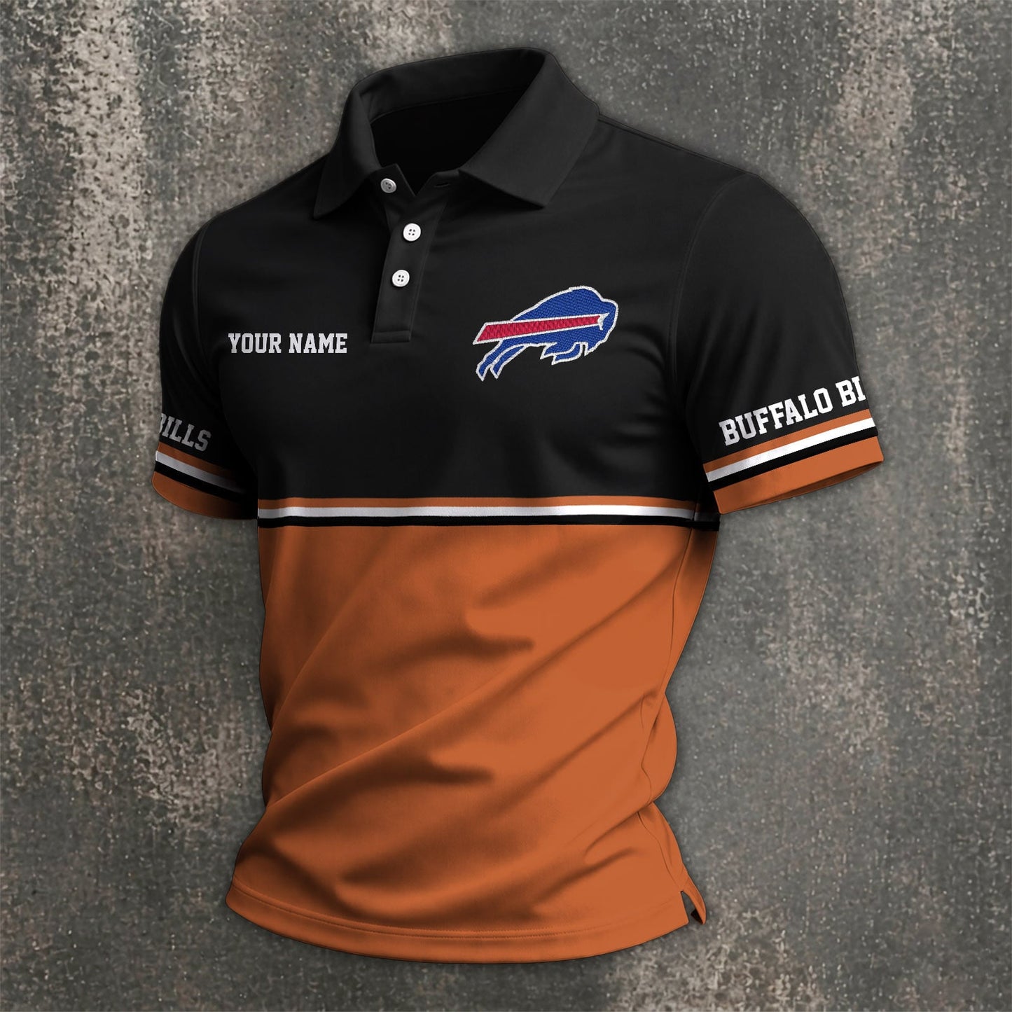 NFL x BUF Custom Name Premium Polo Shirt HLP 040526 HLPHUONG