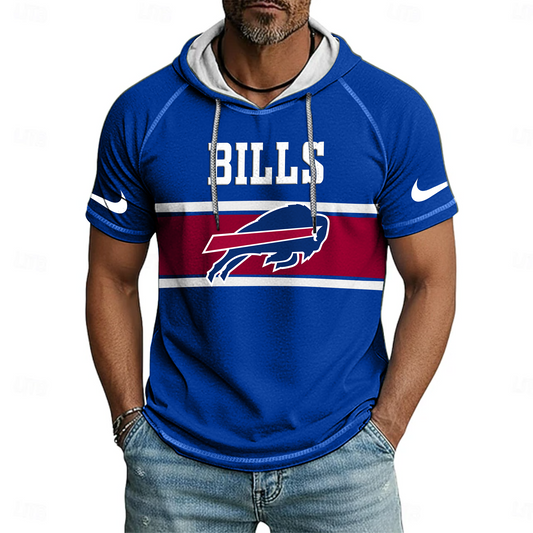 NFL x BUF Hooded Short Sleeve Shirt HLP 030426 HLPHUONG