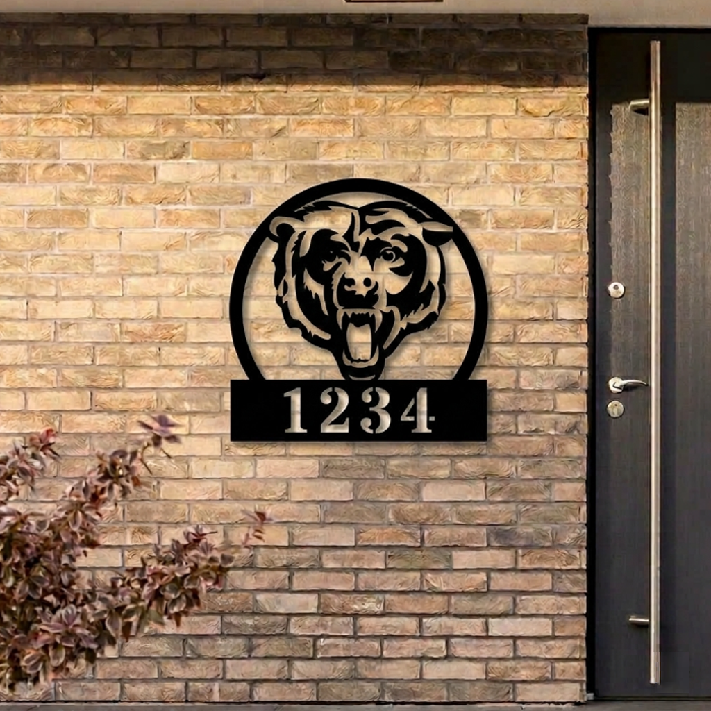 NFL x CHI Custom Address Metal Sign HLP 40526 HLPHUONG