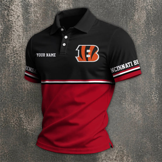 NFL x CIN Custom Name Premium Polo Shirt HLP 040526 HLPHUONG