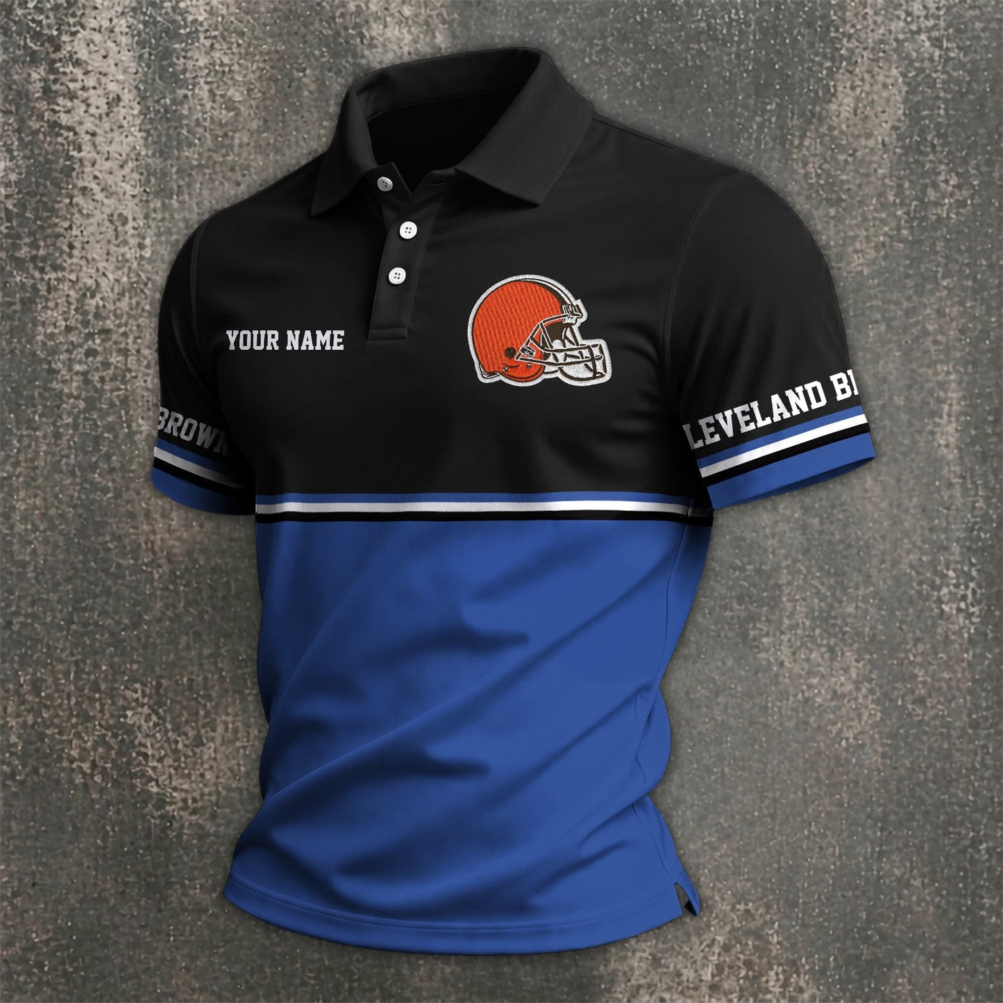 NFL x CLE Custom Name Premium Polo Shirt HLP 040526 HLPHUONG