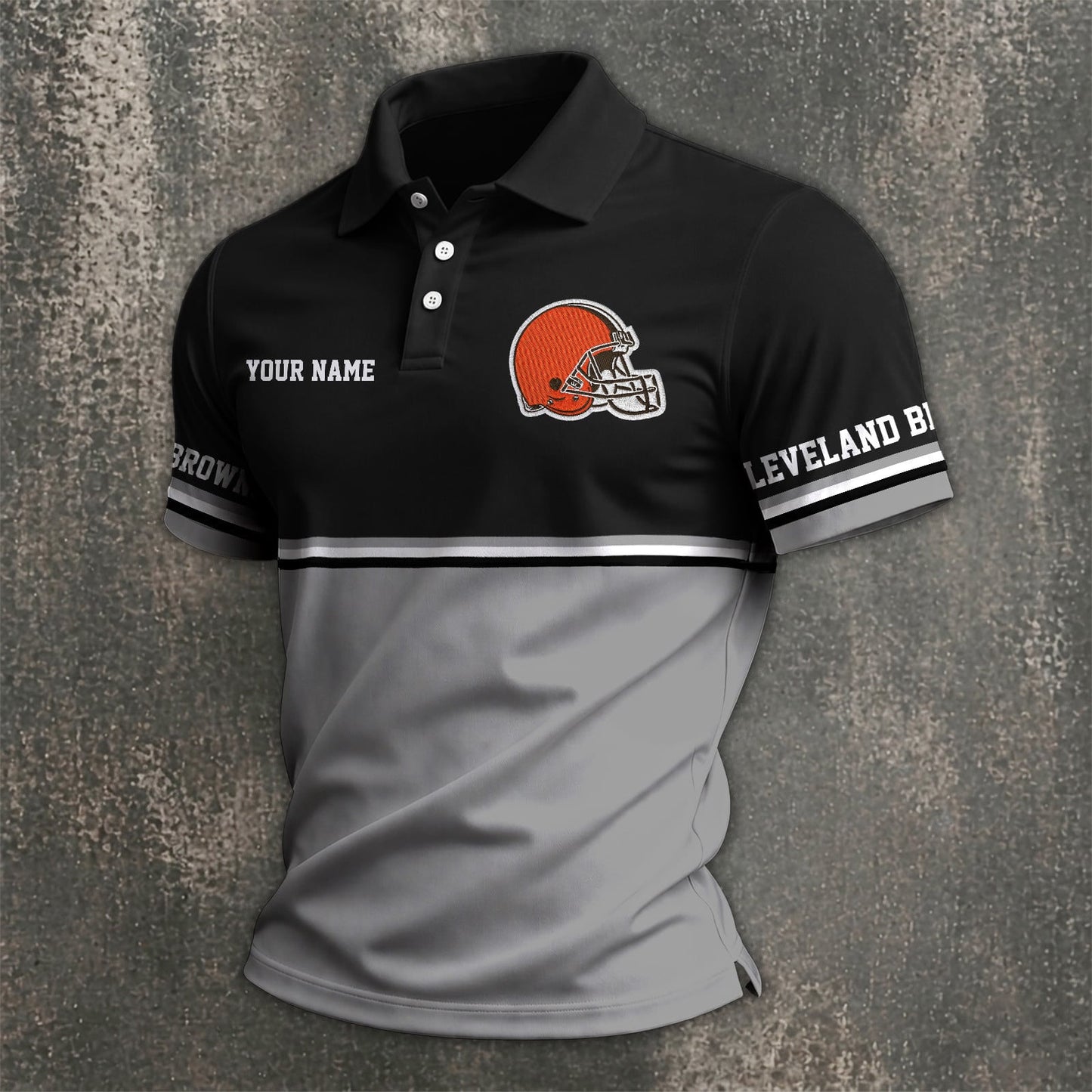 NFL x CLE Custom Name Premium Polo Shirt HLP 040526 HLPHUONG
