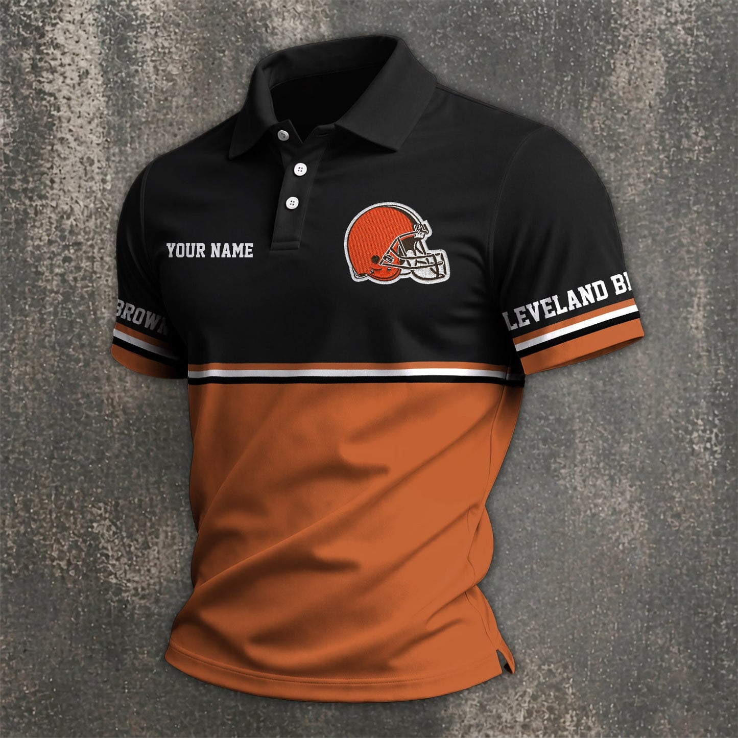 NFL x CLE Custom Name Premium Polo Shirt HLP 040526 HLPHUONG