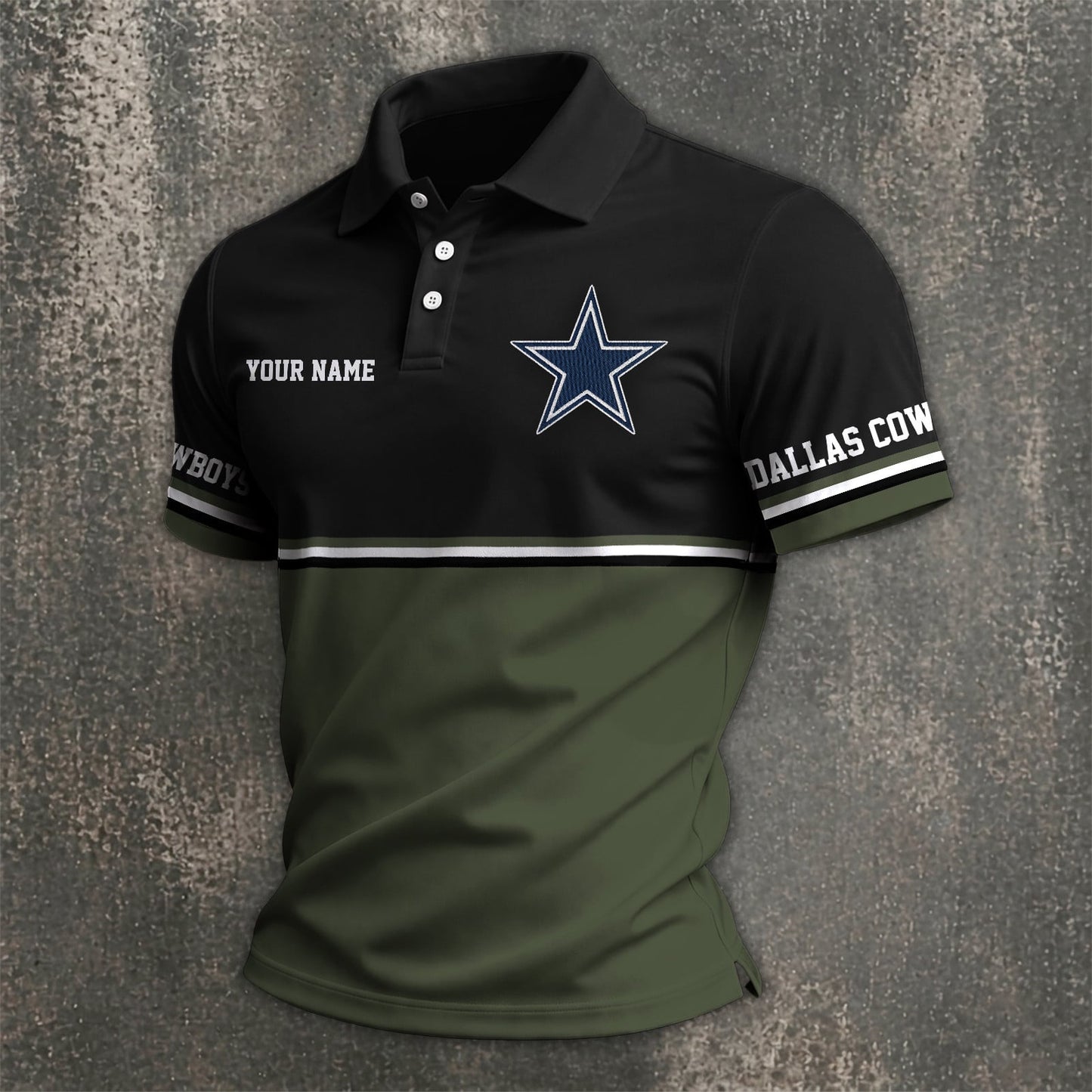 NFL x DAL Custom Name Premium Polo Shirt HLP 040526 HLPHUONG