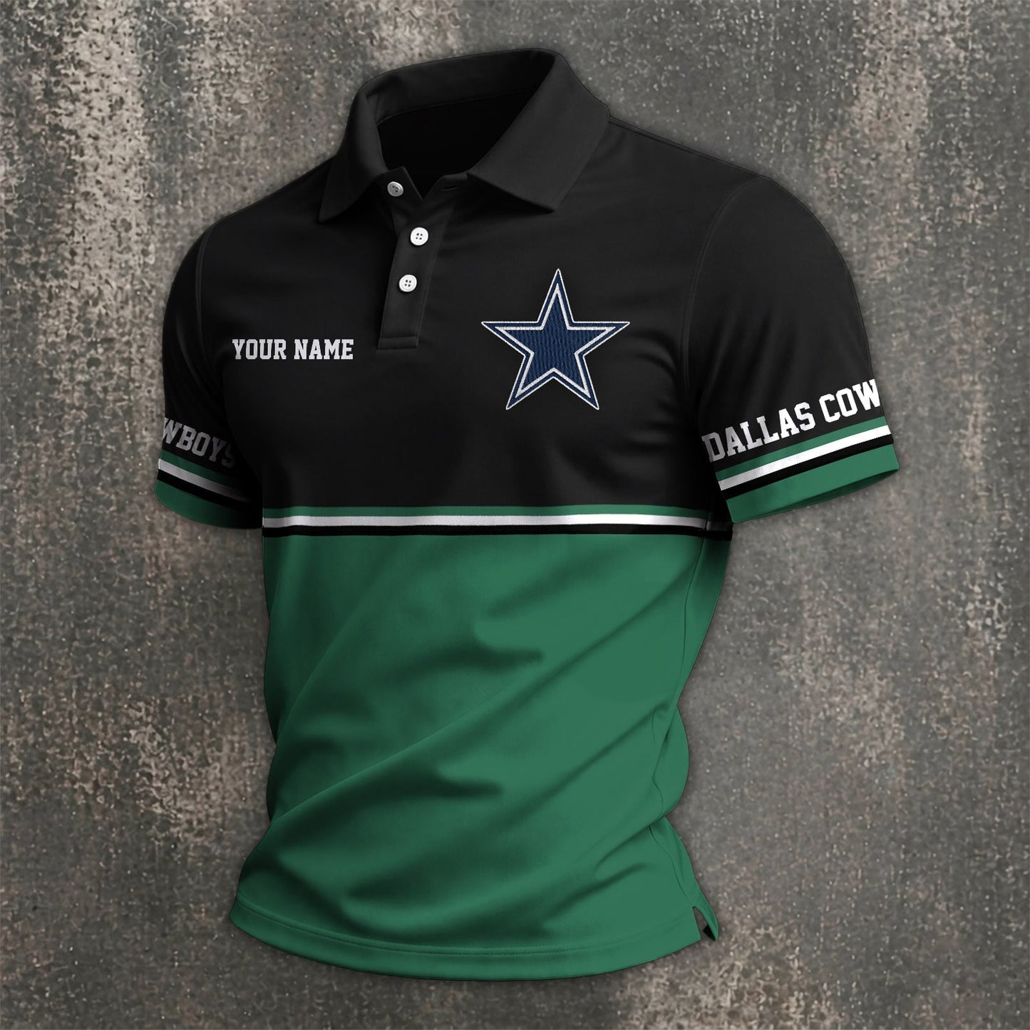 NFL x DAL Custom Name Premium Polo Shirt HLP 040526 HLPHUONG