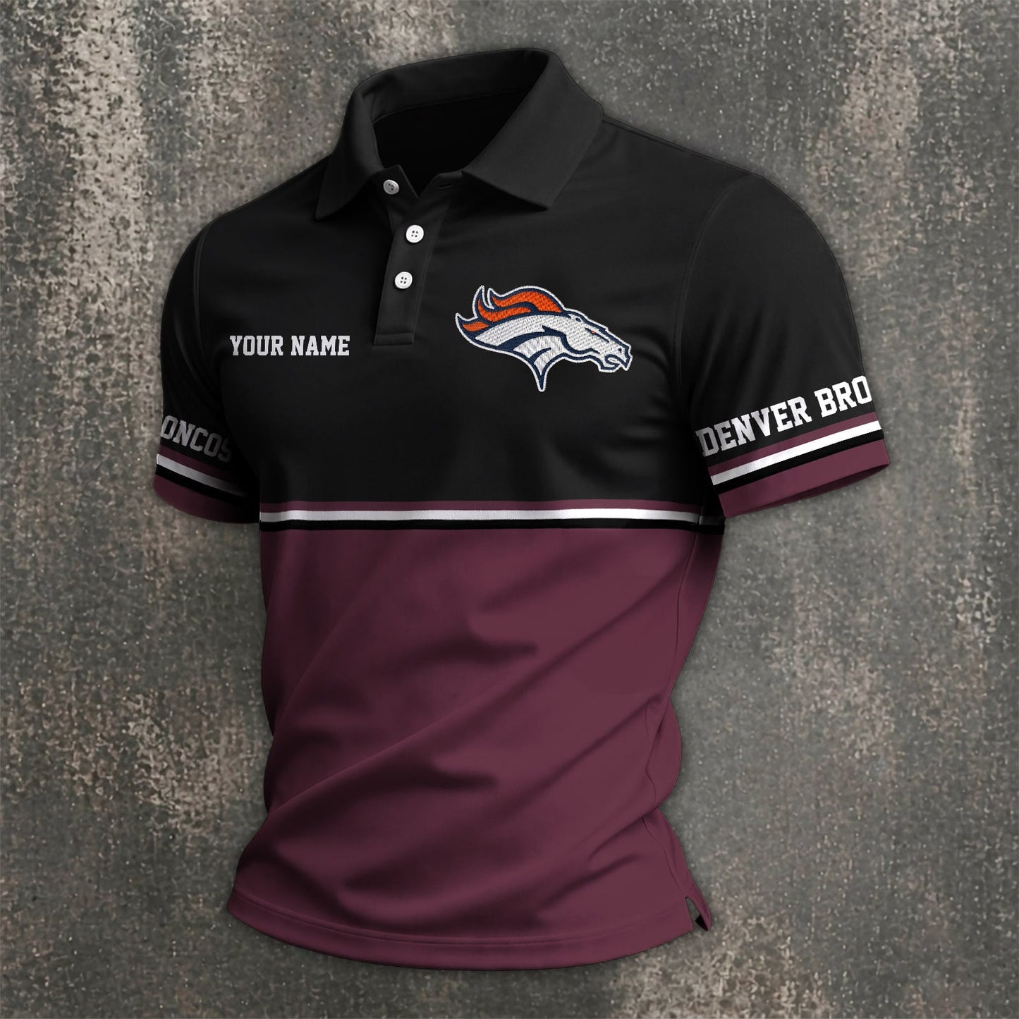 NFL x DEN Custom Name Premium Polo Shirt HLP 040526 HLPHUONG