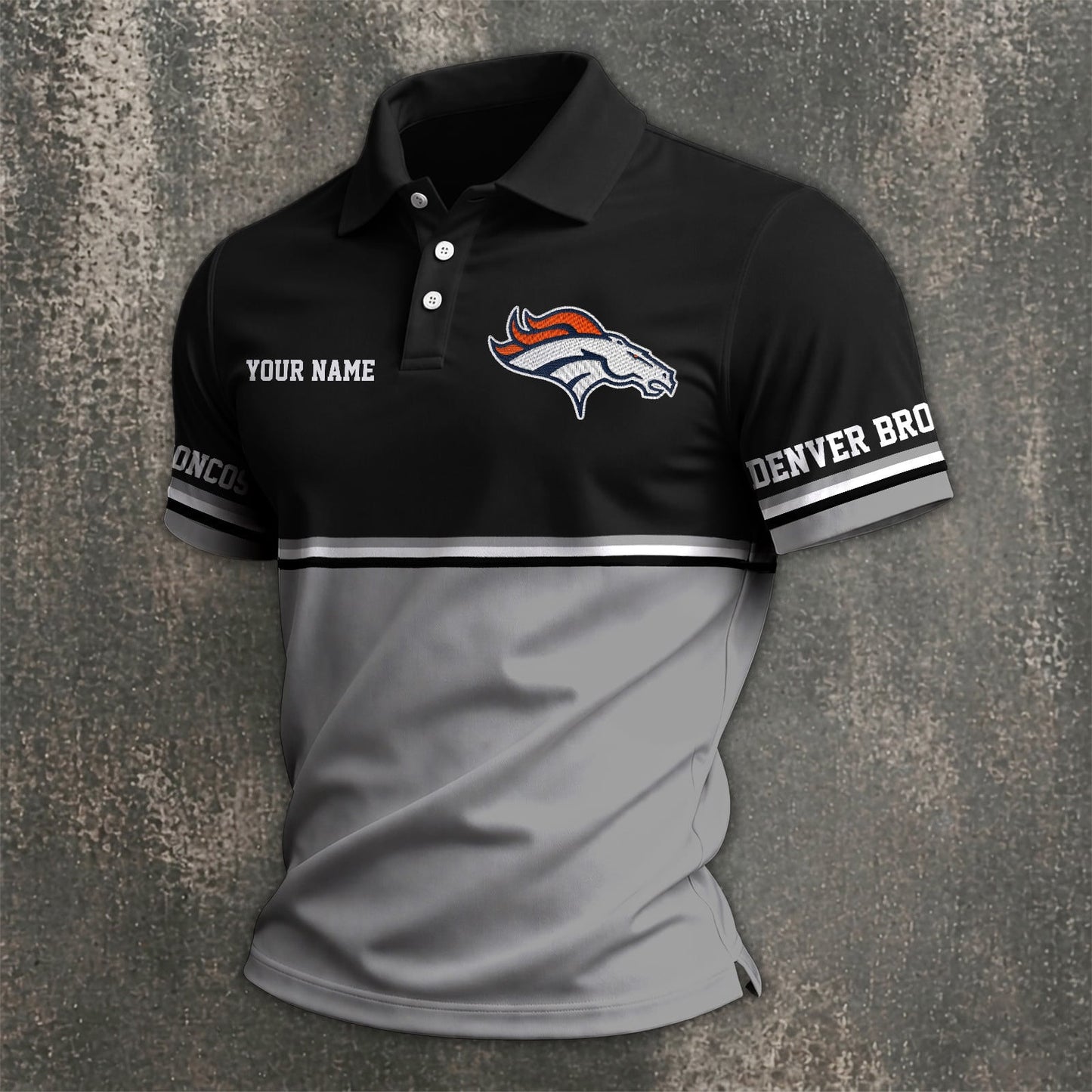 NFL x DEN Custom Name Premium Polo Shirt HLP 040526 HLPHUONG