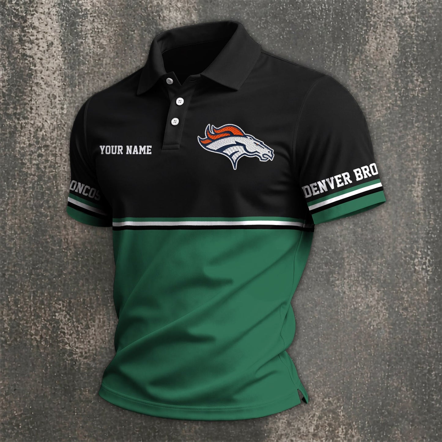 NFL x DEN Custom Name Premium Polo Shirt HLP 040526 HLPHUONG