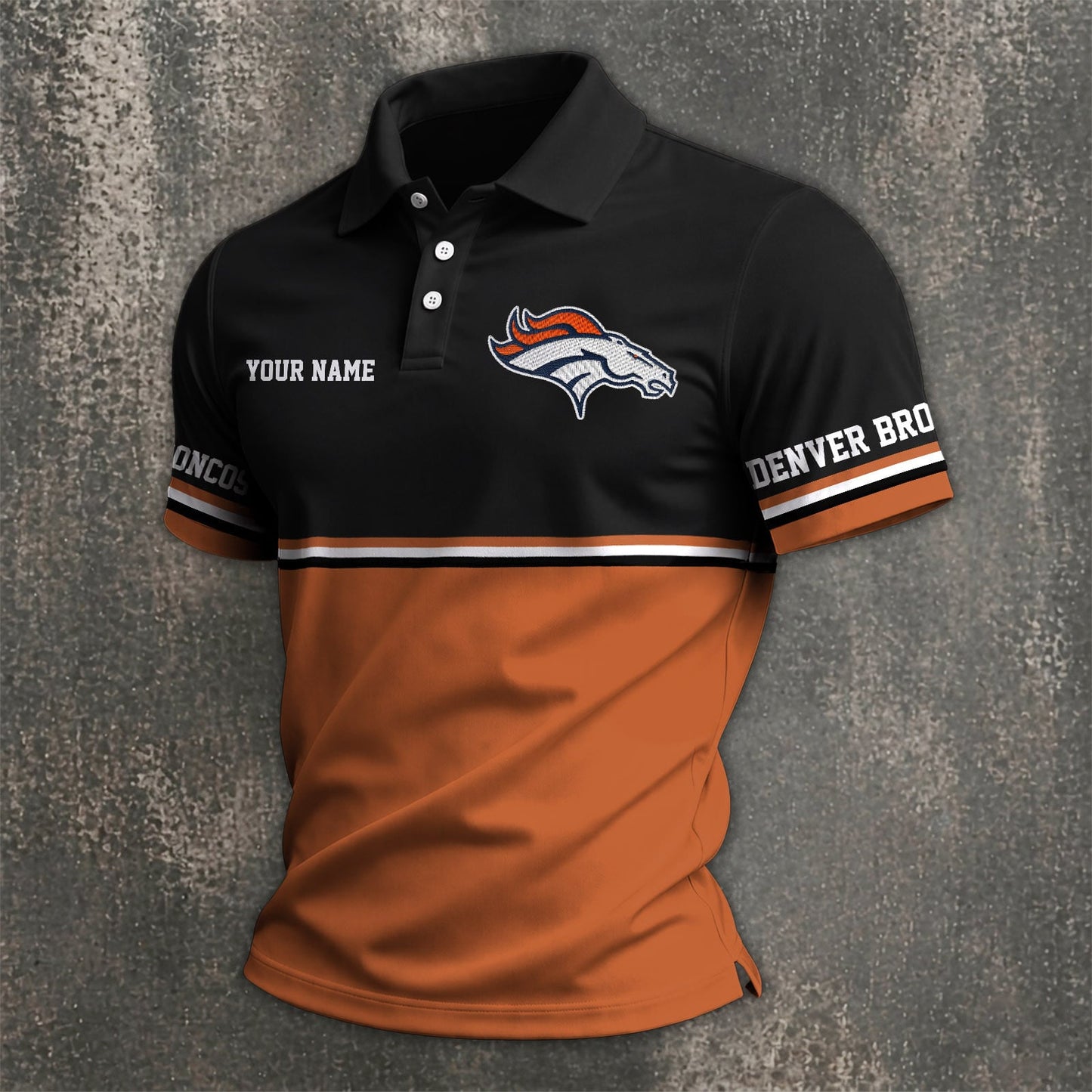 NFL x DEN Custom Name Premium Polo Shirt HLP 040526 HLPHUONG