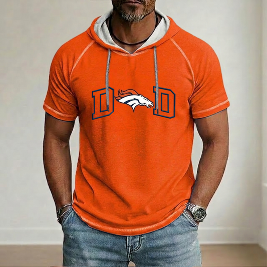 NFL x DEN Dad Hooded Short Sleeve Shirt HLP 280426 LBN