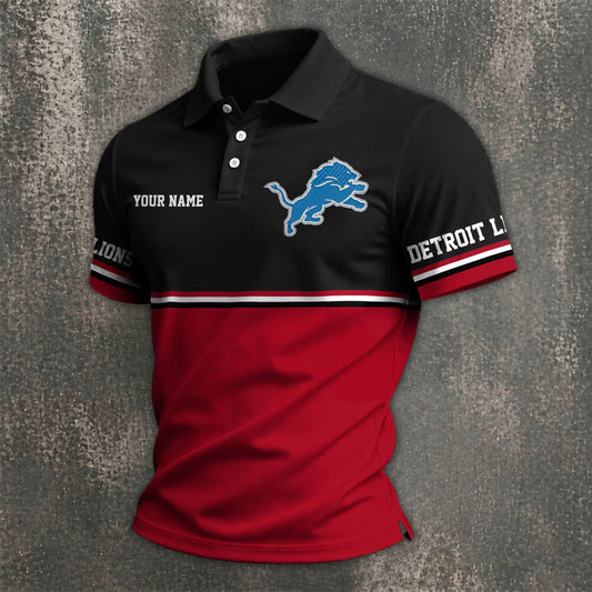 NFL x DET Custom Name Premium Polo Shirt HLP 040526 HLPHUONG