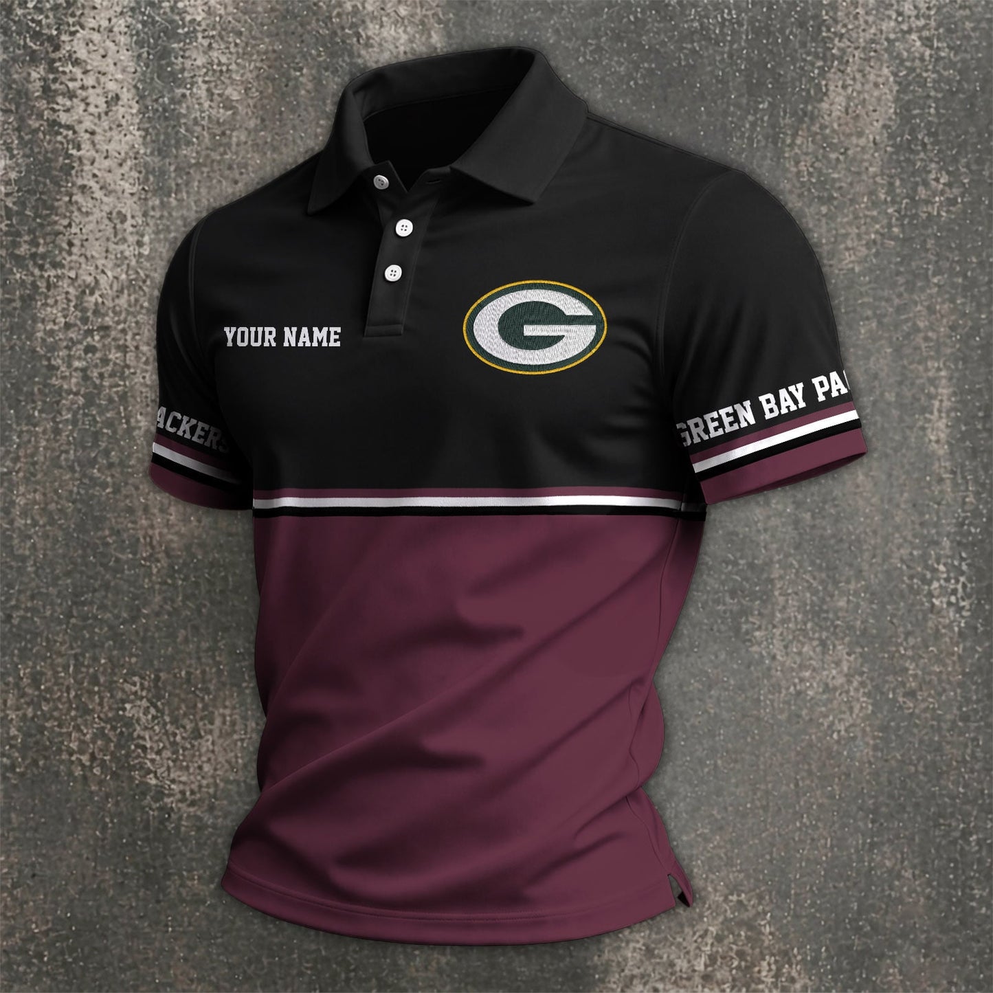 NFL x GB Custom Name Premium Polo Shirt HLP 040526 HLPHUONG