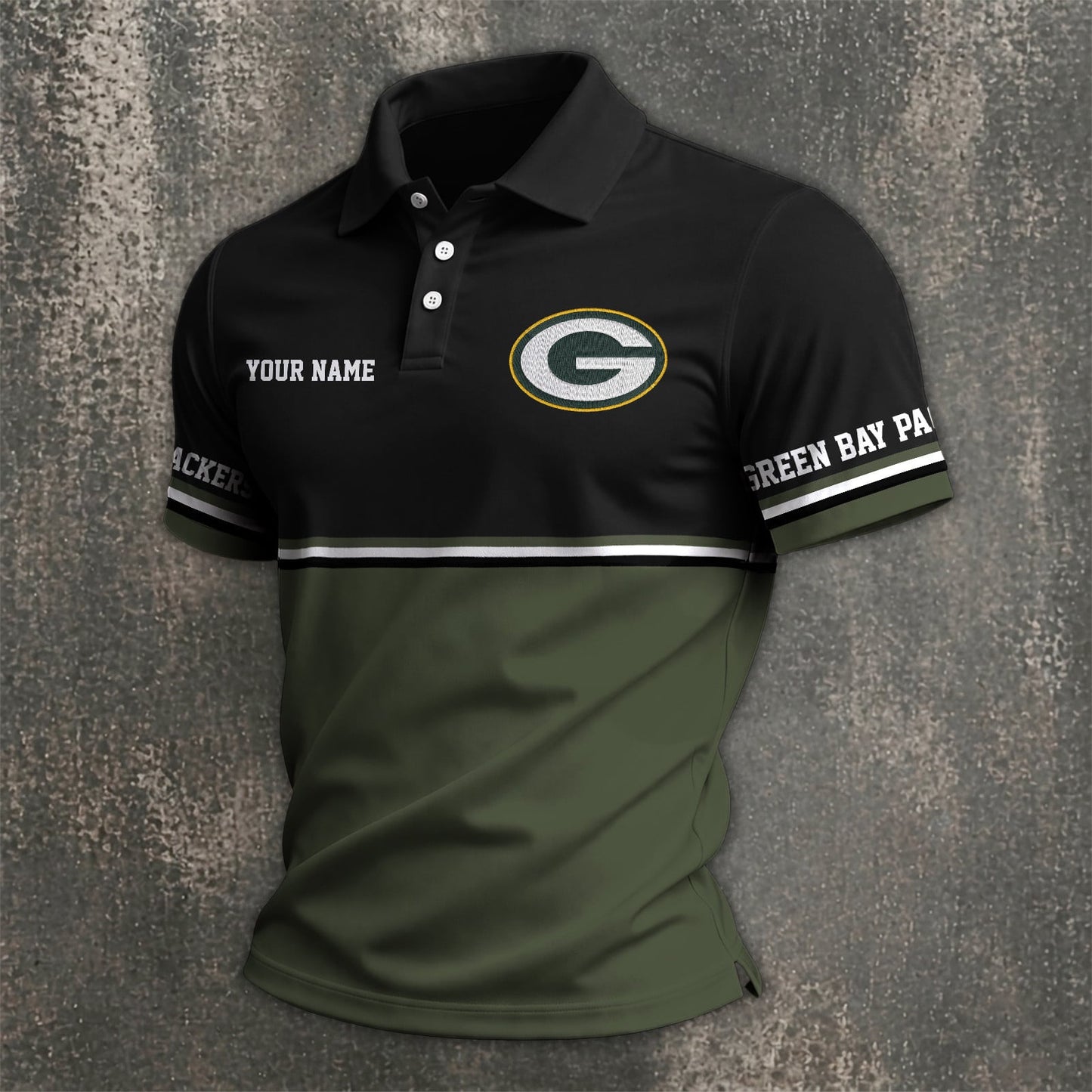 NFL x GB Custom Name Premium Polo Shirt HLP 040526 HLPHUONG