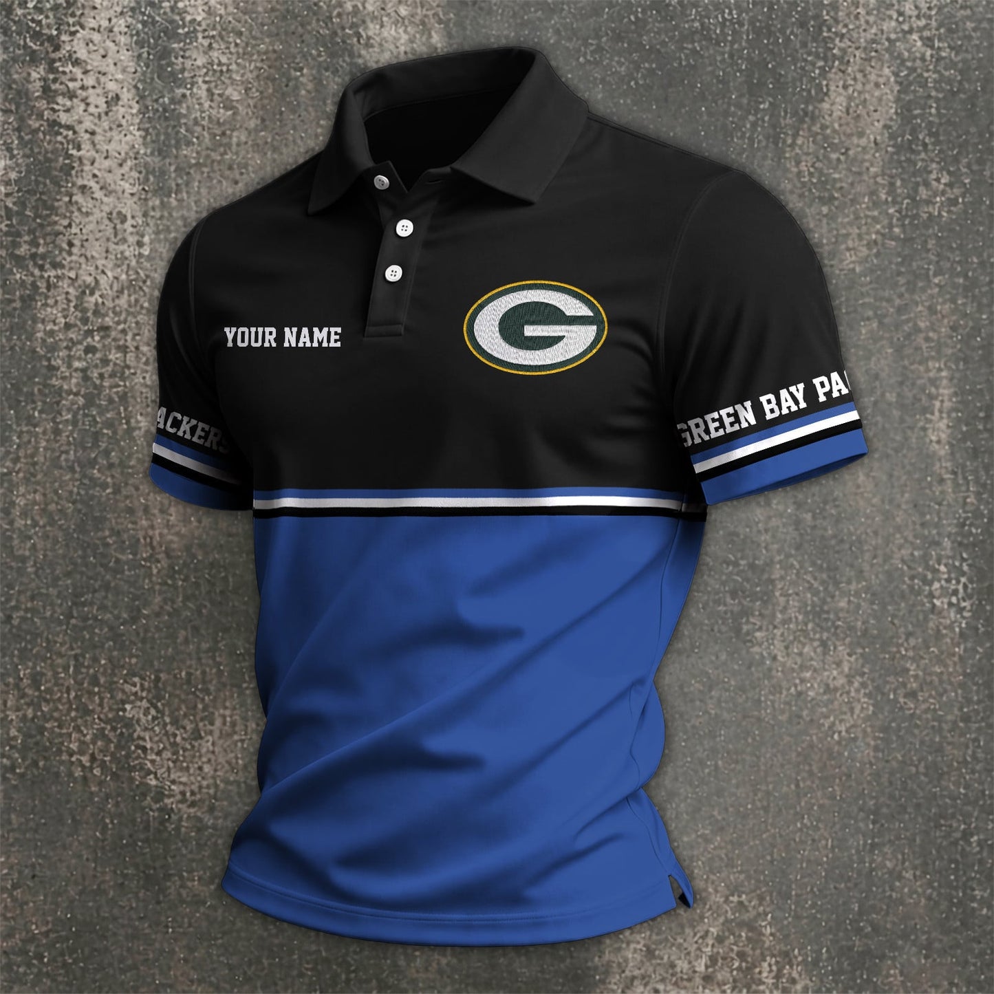 NFL x GB Custom Name Premium Polo Shirt HLP 040526 HLPHUONG