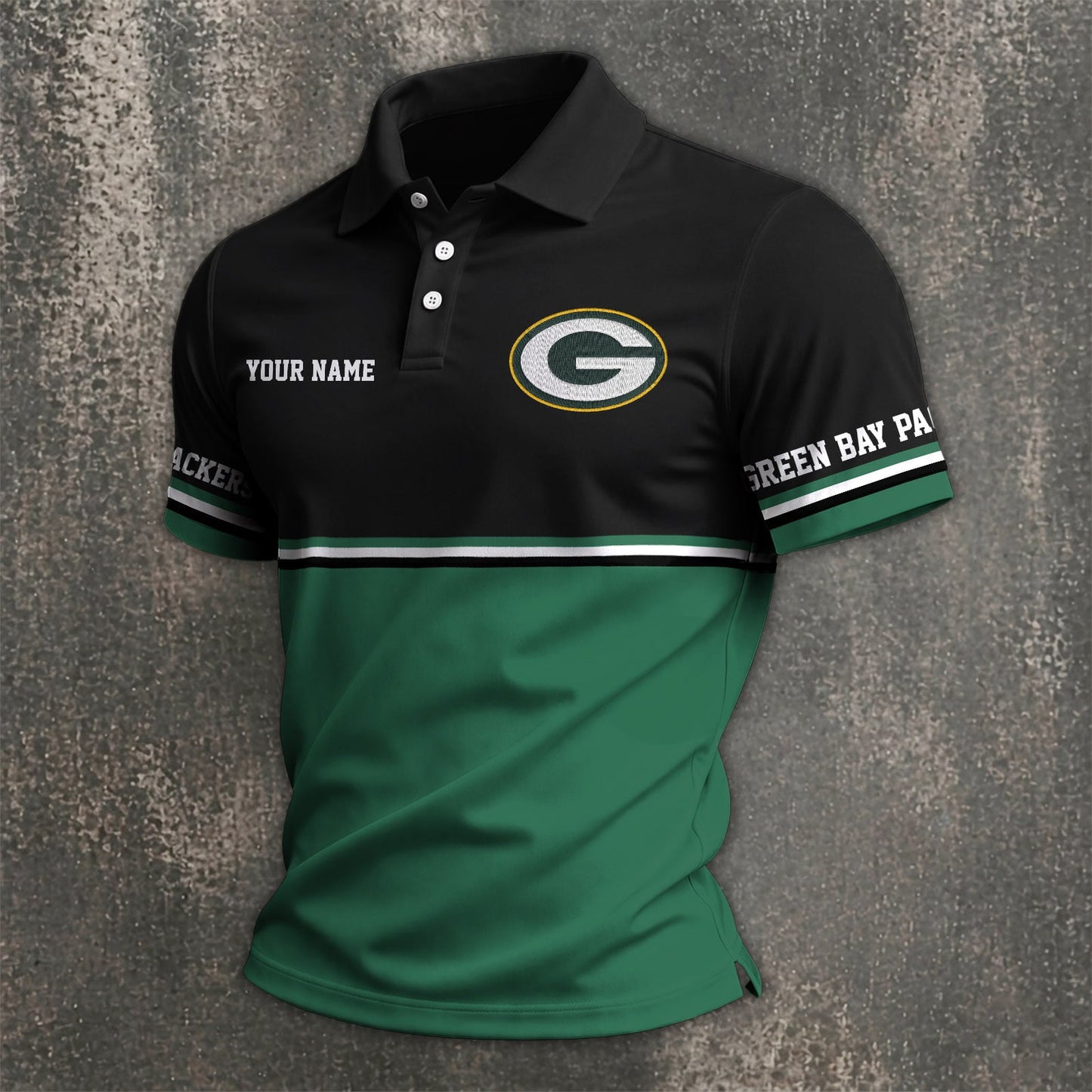 NFL x GB Custom Name Premium Polo Shirt HLP 040526 HLPHUONG