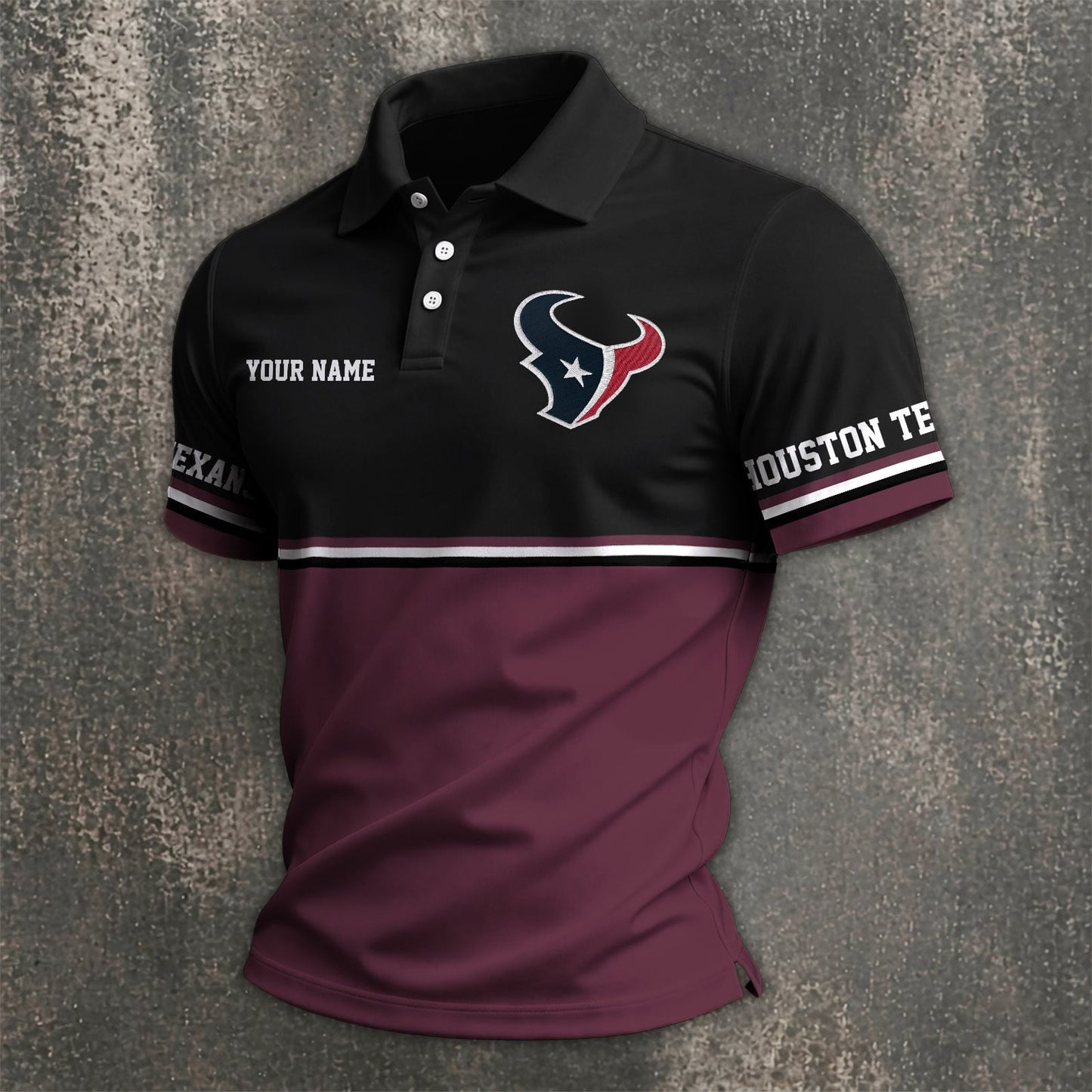 NFL x HOU Custom Name Premium Polo Shirt HLP 040526 HLPHUONG