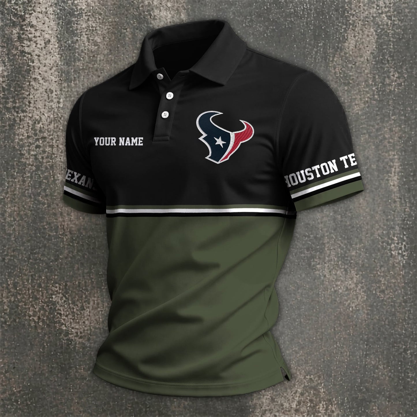 NFL x HOU Custom Name Premium Polo Shirt HLP 040526 HLPHUONG
