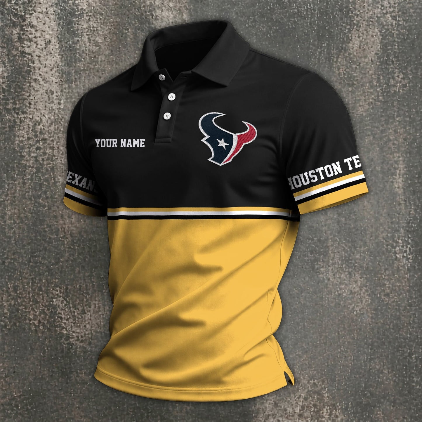 NFL x HOU Custom Name Premium Polo Shirt HLP 040526 HLPHUONG