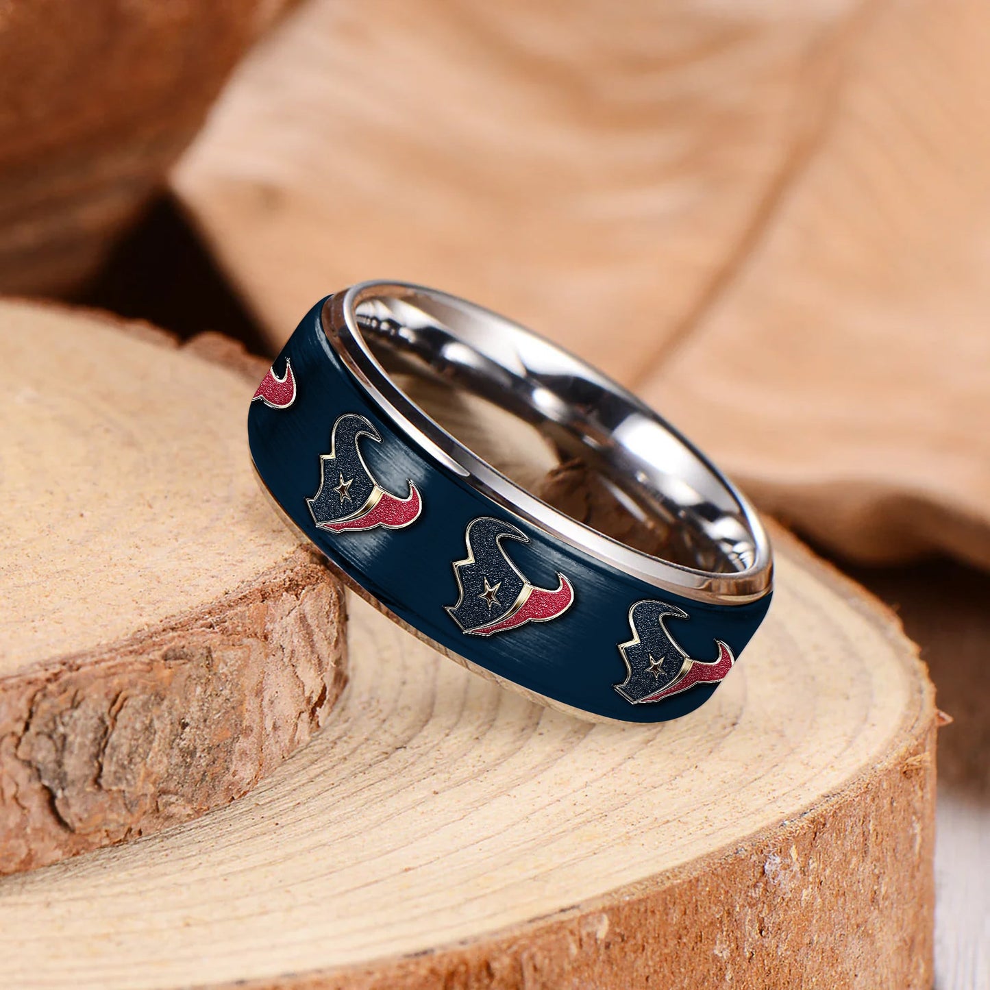 NFL x HOU Silver Tungsten Ring HLP 040526 LBN