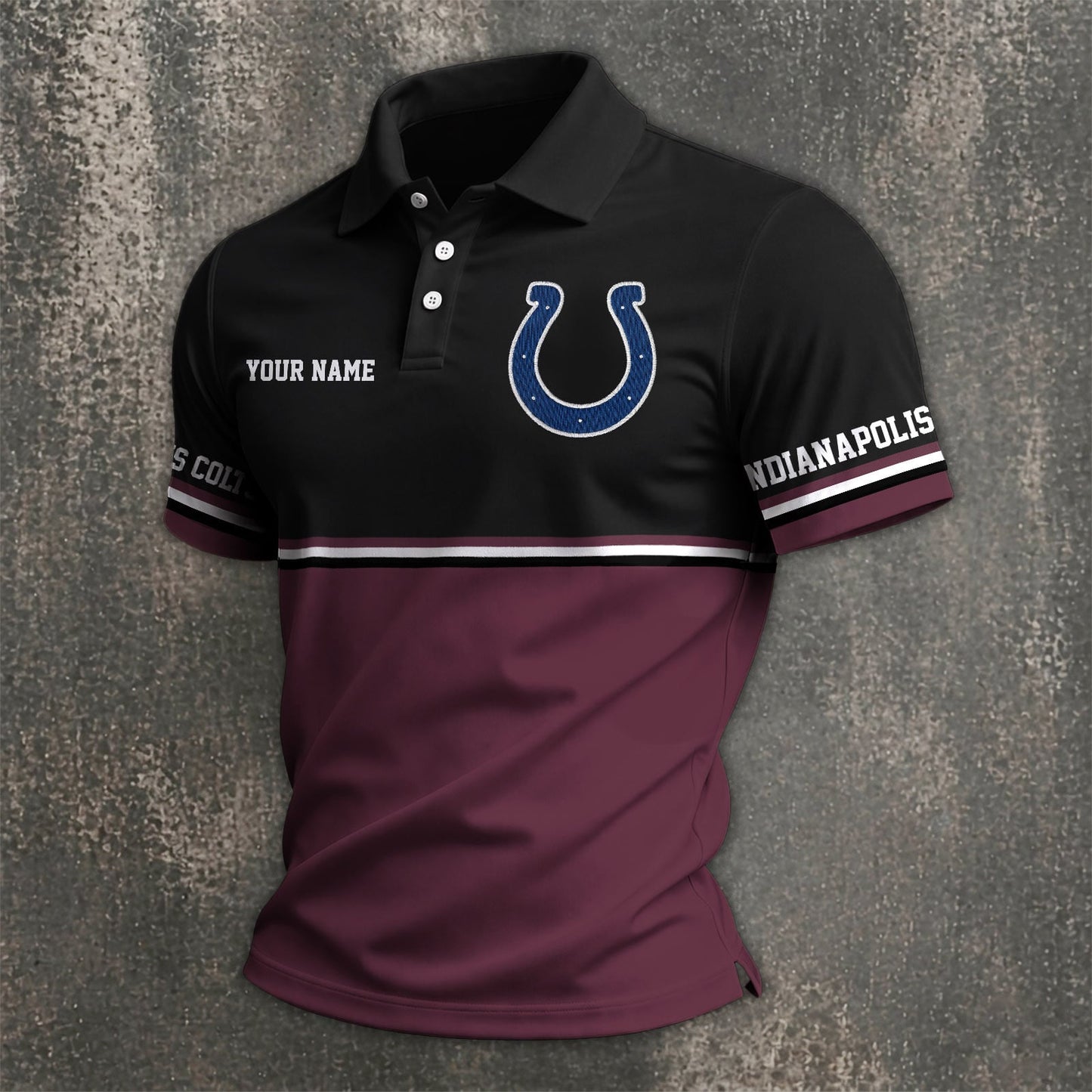 NFL x IND Custom Name Premium Polo Shirt HLP 040526 HLPHUONG