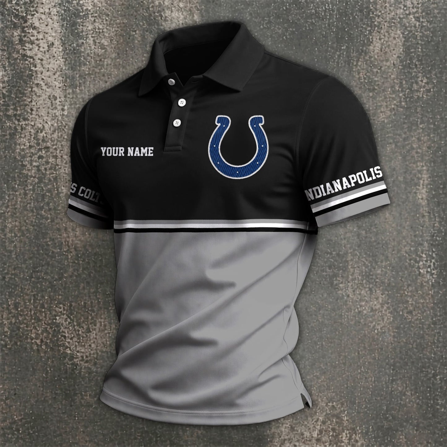 NFL x IND Custom Name Premium Polo Shirt HLP 040526 HLPHUONG