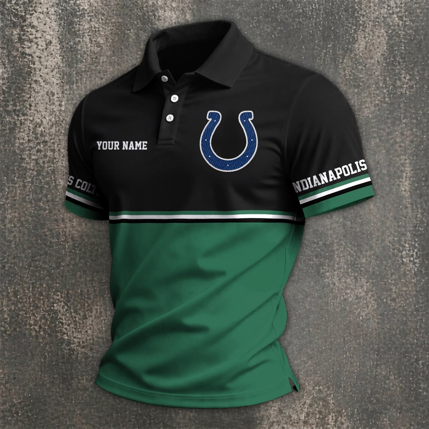 NFL x IND Custom Name Premium Polo Shirt HLP 040526 HLPHUONG