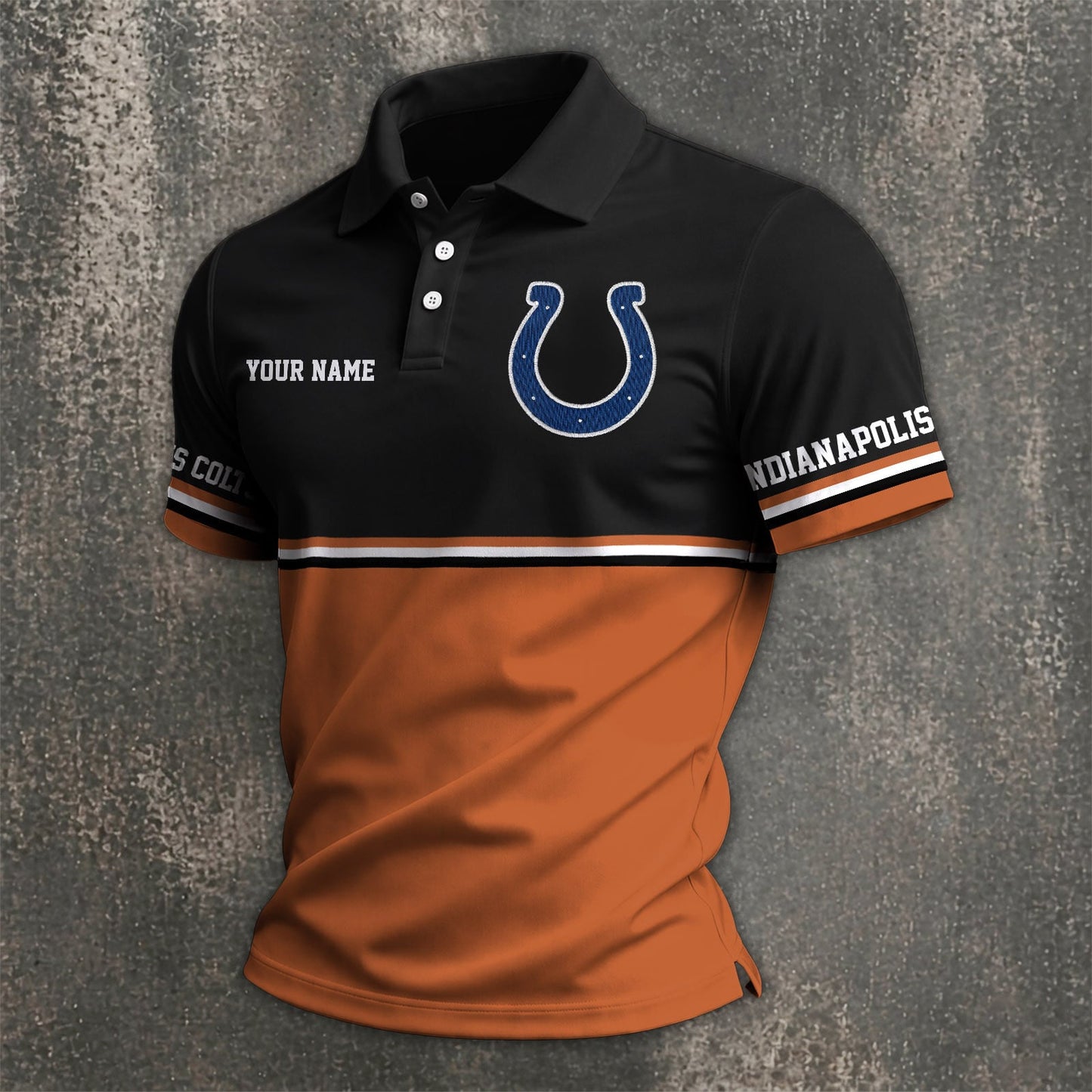 NFL x IND Custom Name Premium Polo Shirt HLP 040526 HLPHUONG