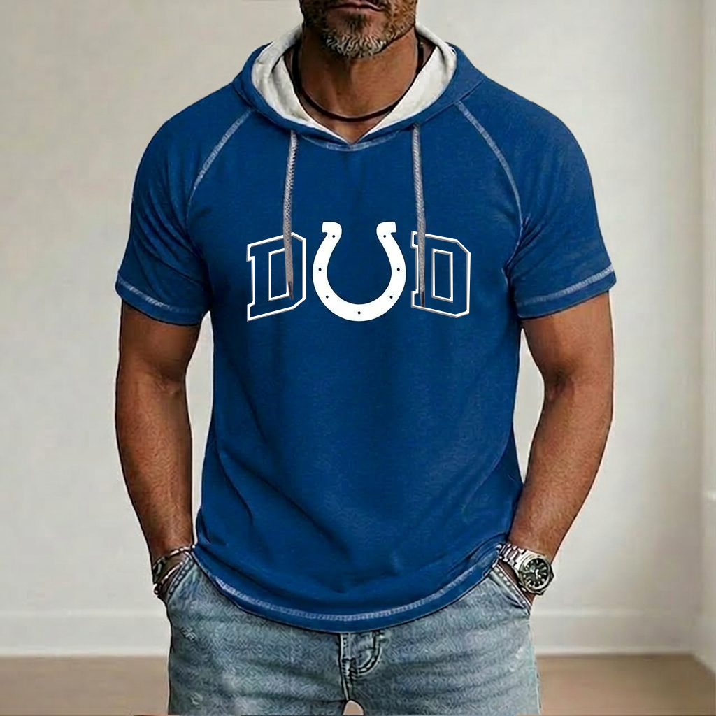 NFL x IND Dad Hooded Short Sleeve Shirt HLP 280426 LBN