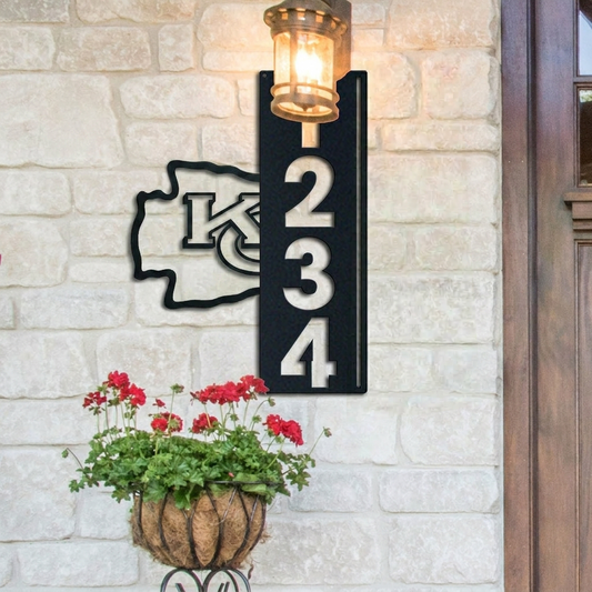 NFL x KC Custom Address Metal Sign HLP 40526 LBN