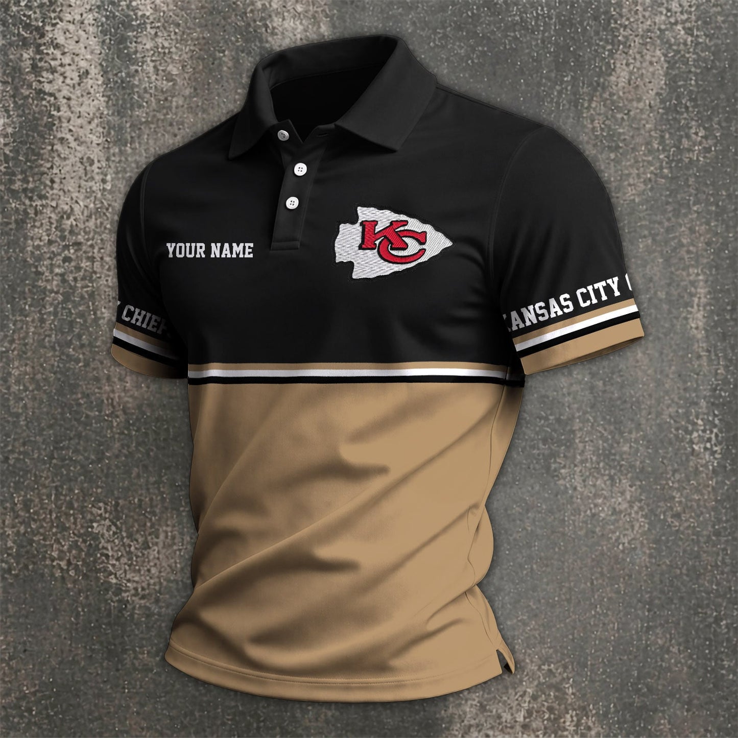 NFL x KC Custom Name Premium Polo Shirt HLP 040526 HLPHUONG