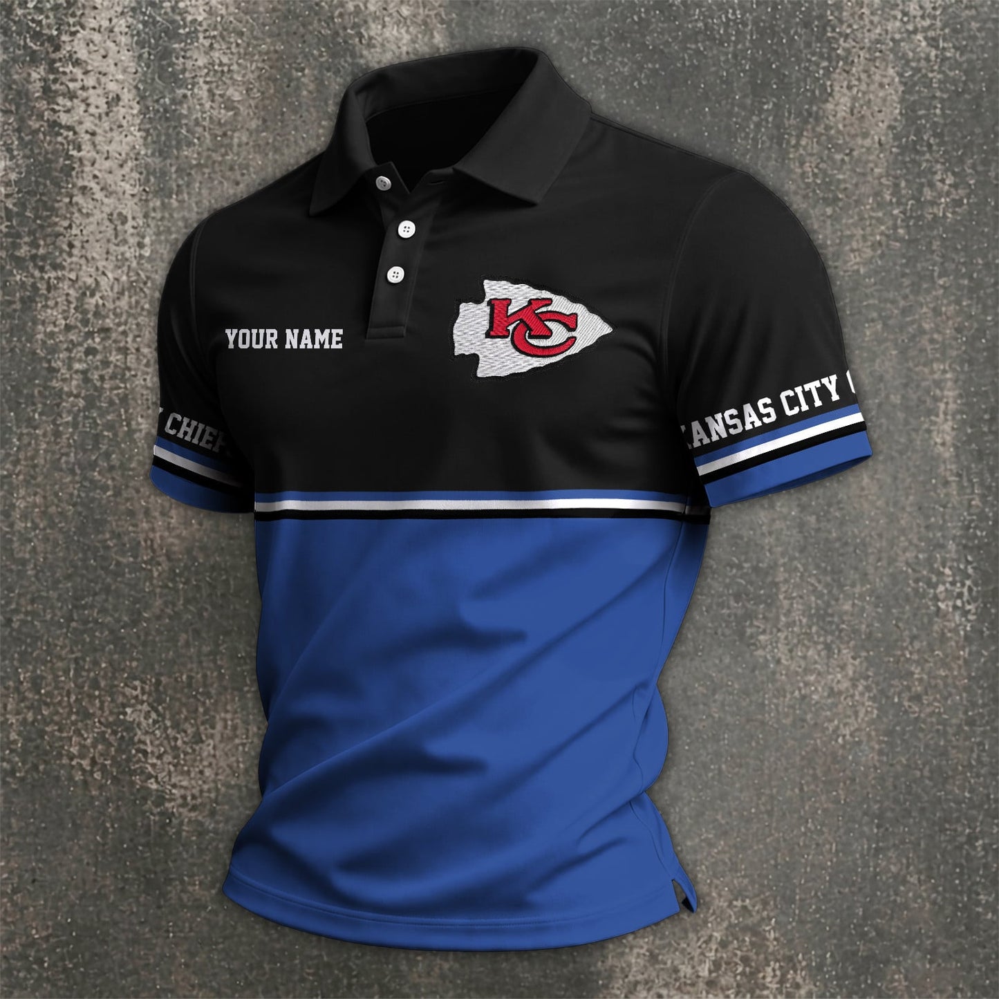 NFL x KC Custom Name Premium Polo Shirt HLP 040526 HLPHUONG