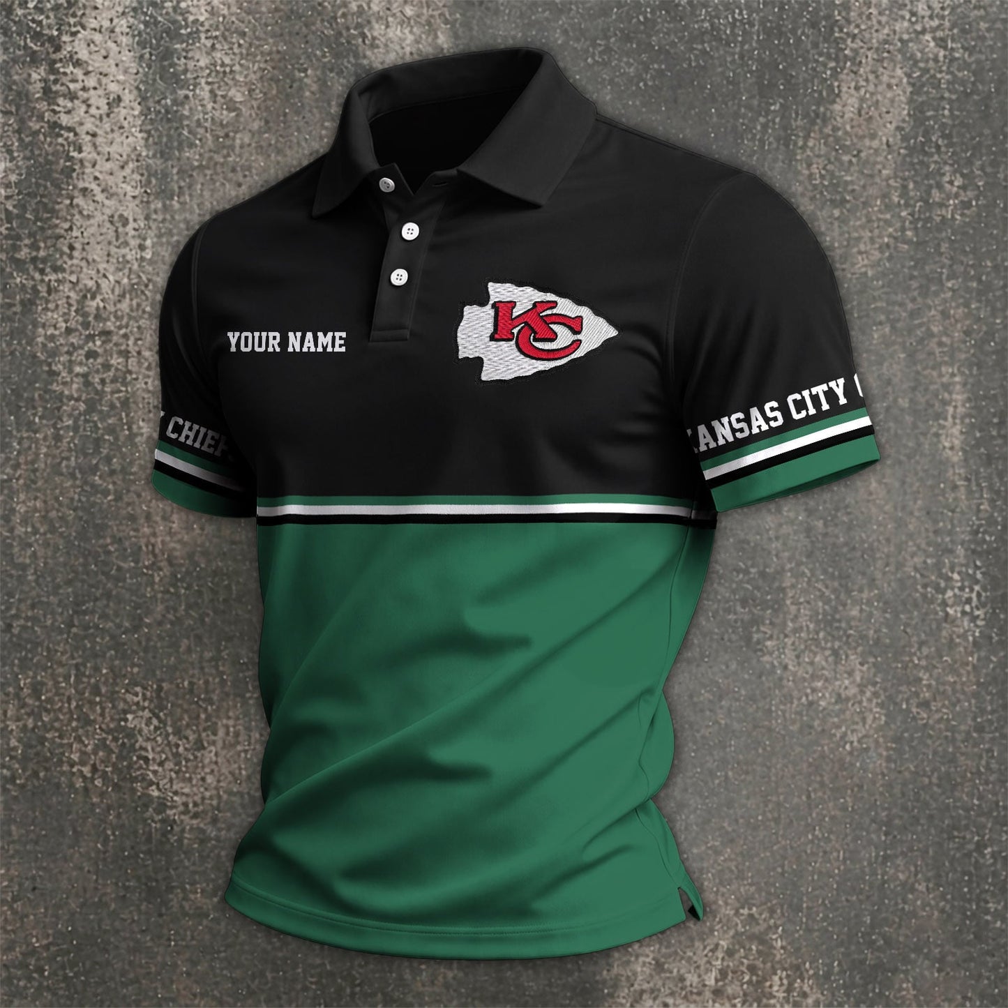 NFL x KC Custom Name Premium Polo Shirt HLP 040526 HLPHUONG