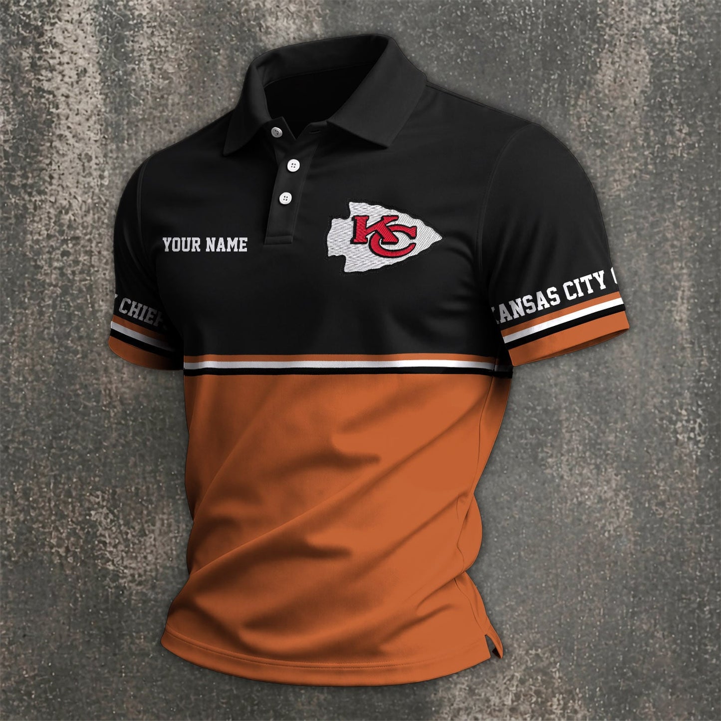 NFL x KC Custom Name Premium Polo Shirt HLP 040526 HLPHUONG